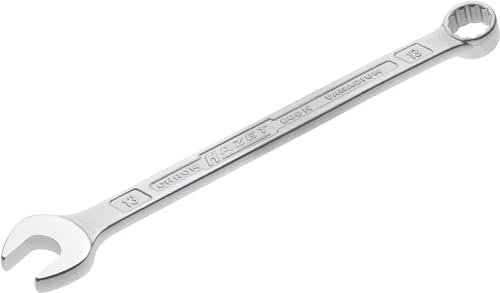 Hazet 600N-13 Chiave Combinata a Forchetta/Ad Anello, Argento, Apertura Chiave 13, Lunghezza 193 mm
