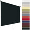 etusimo Springrollo Mittelzugrollo Schnapprollo Rollo | 13 Farben | Breite 62-202 cm Höhe 180 cm | Stoff Blickdicht lichtdurchlässig | Wand- und Deckenmontage (Größe 62 x 180 cm, Farbe Schwarz)