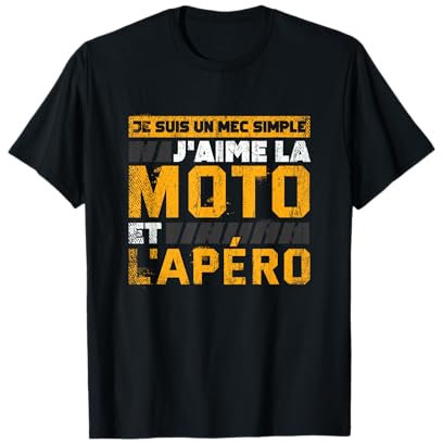 T-shirt Motard Homme Moto Cadeau Motorcycle Motards T-Shirt