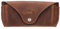 Solo Pelle Brillenetui ROAN aus echtem Leder, Brillen Etui mit Magnetverschluss Sonnenbrillenetui (Vintage Braun)