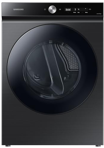 Samsung Bespoke 7.6 cu. ft. Ultra Capacity Electric Dryer with Super Speed Dry and AI Smart Dial, Brushed Black, DVE53BB8700VA3