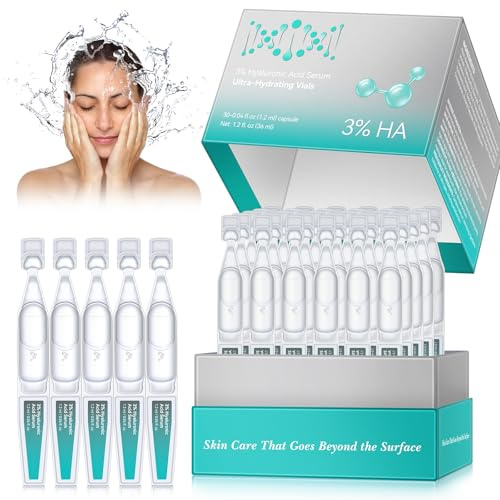 3 % hyaluronic acid serum ultrahydrating vials, 3 % hyaluronsyraserum för ansiktet, 30 st hyaluronsyra rör 3 %, fuktgivande anti-aging serum, ultrahydrating serum för alla hudtyper