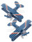 jojofuny 2pcs Vintage Iron Airplane Models Decoration Retro Aircraft Model for Home Decor Realistic Biplane Craft Ornament for Photo Props and Desktop Display