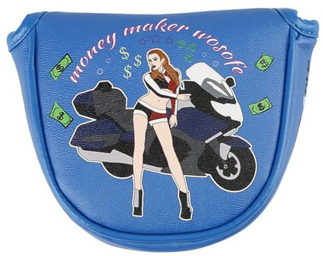 XUJIAN Magnétique Golf Putter Maillet Couvre Club Protecteur PU Mallet Putter Couvre-Chef Portable Golf Putter Couverture Golf Pièces de Rechange Accessoires A