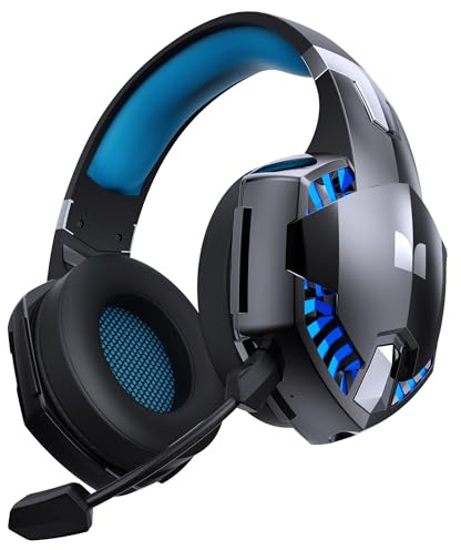 Monster Mission 300 Wireless Gaming Headset, 2.4GHz/Bluetooth Headphones,Low Latency, Stereo, Audio Location Recognition, 48H Battery Life, Suitable for PS5, PC, PS4 and Other Gaming Devices