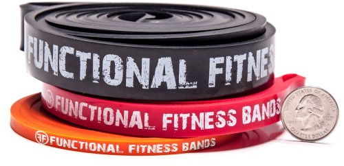 Functional Fitness Pull Up Assist Resistance Bands | Heavy Duty Loop Exercise Bands for Powerlifting, Mobility, and Stretching | Travel Friendly Resistance Bands for Workout | Combo Pack of 3