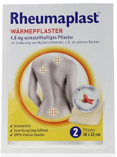 6er Pack - Hansaplast Rheumaplast/Wärmepflaster, 2 Stück (18 x 12 cm)