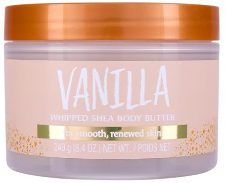 Tree Hut Vanilla Whipped Shea Body Butter 238.1 g with Natural Shea Butter for Nourishing Essential Body Care