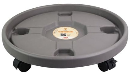 32CM Plant Pot Stand Caddy - Plant Caddy With Wheels, Heavy Duty Plant Pot Trolley, Plant Pallet Caster With Wheels, Plant Roller Base Flower Pot Mover, Rolling Plant Stand For Patio, Flower Pot