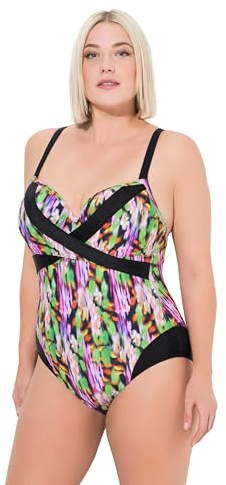 Ulla Popken Mujer Bañador Negro 46