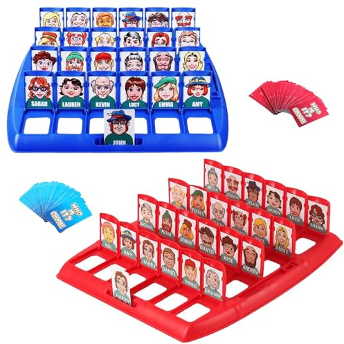 KBIBCK Indovina chi gioco, Gioco di Pensiero Logico Intellettuale, Gioco da Tavolo per Bambini, Chi è Divertente Indovinello Gioco da Tavoloper 2 giocatori, Bambini Regalo, dai 6 Anni in Su
