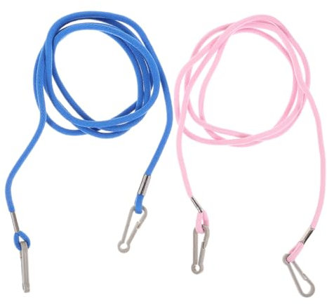 MUSISALY Handschuhclips Elastische Befestigung Für Kinder Winterhandschuhe Mit Schnur Clips Für Handschuhhalter Praktische Lösung Blau/rosa 2er Satz