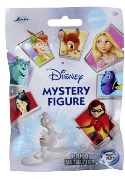Jada Toys Disney Figur (1x Mystery Figur im Blind Pack) - 1 Überraschungs-Sammelfigur aus 12 Disney Figuren, Nano Metallfigur (ca. 4 cm) für Kinder & Fans ab 3 Jahre, Serie 3