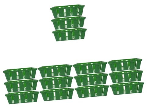 BESPORTBLE 15pièces Bacs De Culture Plastique pour Plantes Plateaux De Jardinage pour Et Légumes pour Culture Intérieure Et Extérieure