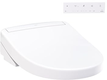 TOTO SW3445#01 WASHLET S5 Electronic Bidet Toilet Seat, Round, Cotton White, 21
