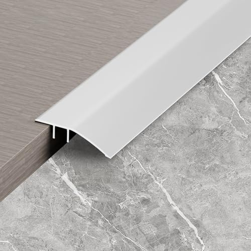 Transition Profile Height Compensation 8-15 mm - Aluminium Floor Transition Profile Self-Adhesive - Door Threshold Ramp & Floor Transition Strip for Ramps, Doors & Laminate - Matte Black, 0.9 m x 43
