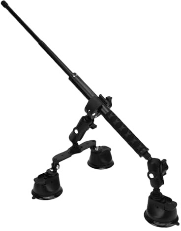 Bnineteenteam Accesorios para Cámara, Kit de Montaje para Automóvil con Triple Ventosa para X5 X4 X3 X2 RS con Palo Selfie Ajustable para Tomas de Conducción Dinámicas