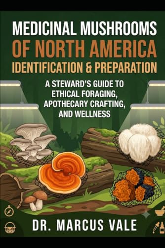 Medicinal Mushrooms of North America Identification & Preparation: A Steward’s Guide to Ethical Foraging, Apothecary Crafting, and Wellness