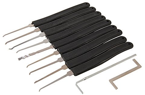 Silverline Lock Picking Set 11pce Dietrich-Werkzeug, 11-TLG. Satz, Black