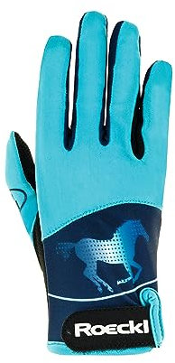 Roeckl Sports Reithandschuh Kansas, Kids Sommer Handschuh, Türkis 3
