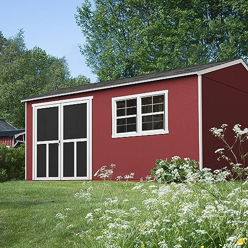 Handy Home Products Astoria 12x20 Do-It-Yourself Wooden Storage Shed with Floor Kit- Does not Include Paint or Roofing Shingles