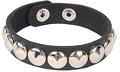 ShapeW Pulsera De Punk Pulsera con Tachuelas De Cuero De Brazaletes Pulsera Pulsera Spike Bangle Brazalete Unisex Metal Pulsera Tachonada