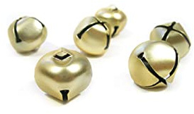 INNSPIRO Cascabeles color oro 8mm. 40u., ideal para manualidades con niños, decoraciones y actividades creativas