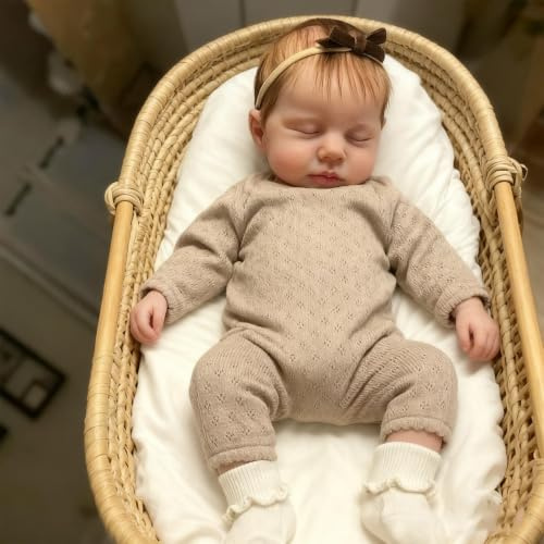 BNNPUU Reborn docka flicka Reborn baby 45 cm handgjord tvättbar verklighetstrogen babydocka flicka mjuk vinylkropp, som en riktig baby (återfödd flicka)