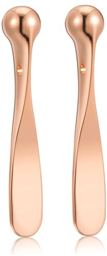 minkissy 4 pz Donne di Miscelazione Cucchiaio Crema Occhi Bastoni Spatola Della Pelle Trucco Cucchiaio Metallo Crema Occhi Applicatore Massaggio Occhio Massaggio Stick Strumento Ragazza