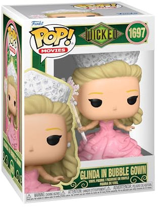 Funko Pop! Movies: Wicked - Glinda in Bubble Gown - Vinyl-Sammelfigur - Geschenkidee - Offizielle Handelswaren - Spielzeug Für Kinder und Erwachsene - Movies Fans - Modellfigur Für Sammler und Display