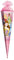 ROTH Schultüte groß Disney Princess 85 cm - Glitter, 6-eckig, Tüllverschluss, ROT(H)-Spitze - Zuckertüte Disney Princess Schulanfang