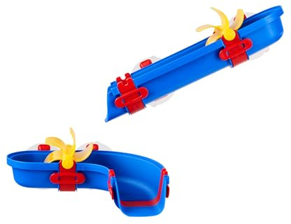 AquaPlay Sploshy Cascade giocattolo per vasca da bagno, giocattolo acquatico per bambini dai 1,5 anni in su, con scivolo e barca, con ventose per vasca da bagno e Co.