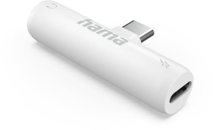 Hama Audio Adapter, USB-C - Klinke fem. 3,5 mm, USB-C PD mit Dunkel
