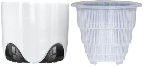 Vaso per orchidee Dendrobium - Vaso per orchidee a doppio strato Vaso decorativo per contenitori Dendrobium | Strumento migliorato per piantare colonne d'aria su scrivanie, scaffali,