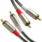 VIOY 2.8M 2RCA Male to 2RCA Male Stereo Audio Cable, Dual Shield Gold-Plated Unbalanced RCA Subwoofer Cable for Home Theater, HDTV, Amplifiers, Hi-Fi Systems, Car Audio