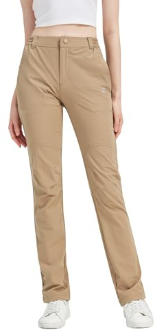 KUTOOK Wanderhose Damen Sommer Lang Atmungsaktiv Schnell Trocknend Leichte Jogginghose Trekkinghose Outdoorhose Dünn mit Taschen Outdoor Wandern Freizeit Reise