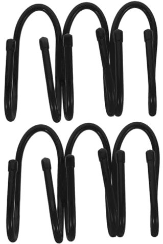 Happyyami Multi-use Fence Hooks for Pool Equipment, Plastic Chain Link Fence Hangers, Convenient 6pcs Set for Leaf Skimmers, Vacuum Hoses, and Swimming Pool Accessories