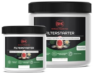 BHK - Filterstarter 250ml – Starterbakterien Teich für klares Wasser – Teichklärer & Filterbakterien – Teichbakterien für Gartenteich, Fischteich & Koiteich – Teichpflege