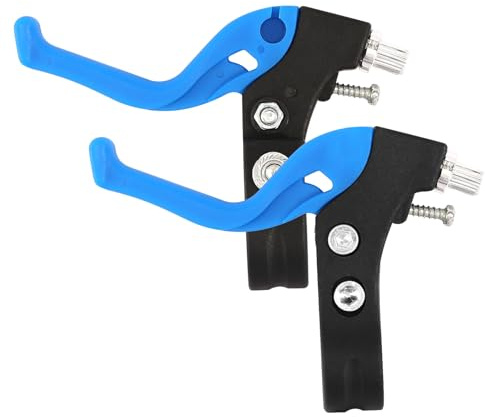 DELAESI Palanca de freno para bicicleta, 1 par, palanca de freno para niños, freno de repuesto, accesorios para bicicleta de carretera, la mayoría de las bicicletas (azul)