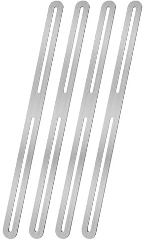 Lot de 4 suspensions de clôture pratiques en acier inoxydable robuste pour une installation et un temps faciles à utiliser Design clôture de jardin Supports de boîte aux lettres