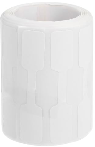 DIYEAH Etichette Adesive Per Gioielli Rettangolari 500 Pezzi in Carta Kraft Con Adesivo Resistente Per Braccialetti Anelli Collane Cartellini Prezzi Per Negozi Ed Espositori