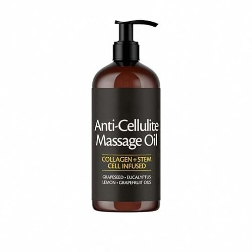 Elovelle anti-cellulit massageolja, Mortaine uppstramande kroppsmassageolja med kollagen och stamceller med uppstramande effekt, återfuktar huden, för ben, höft, arm och mage,150ML
