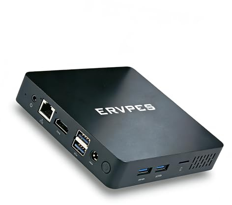 ERVPES mini pc B20E Pentium 6500Y Processor (Up to 3.4GHz), 8 GB RAM, 128 GB M.2 SSD desktop pc,USB 3.2/HDMI/WiFi/BT mini pc for home office
