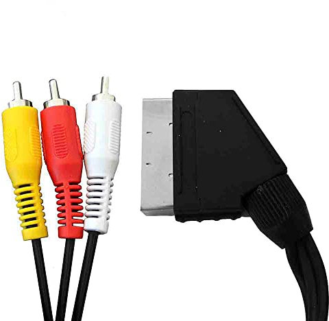 LogiLink CA1029 - Cable de audio/video (1x SCART male - 3x RCA male, 2 m)