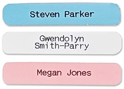 50 Printed Iron-on School Name Tapes Name Tags Labels for Children