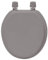 EVIDECO WC-Sitz aus Holz, rund, einfarbig, braun, taupe 4105165