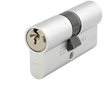 ABUS Titanium TI12 TI14 Half Cylinder Double Cylinder with 3 Keys Simultaneous Locking, 35/60, Closure TD00213, 1