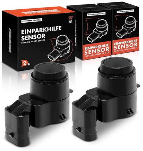 Frankberg 2 sensores de aparcamiento PDC Sensor delantero trasero de 3 polos compatible con 1er E81 116-130 1.6L 2.0L 3.0L 2006-2011 3er E90 316-335 M3 1.6L-4.0L 2004-2011 3er Cabriolet E93 Lugar# 6