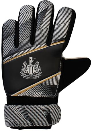 Hy-Pro Officially Licensed Newcastle FC Goalkeeper Gloves - Youth, Fuse Design, Goalie, with Strong Palm Girp for High Performance, Boys and Girls