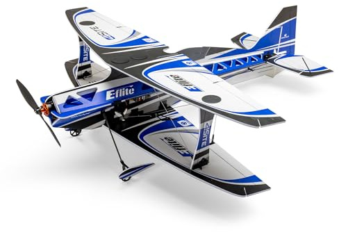 E-Flite 4-sidig platt foamy 800 mm Bind N Fly, AS3X, Safe Select stabilisering, fjärrstyrt flygplan för aggressiva och långsamma konstflyg för inomhus- och utomhusbruk